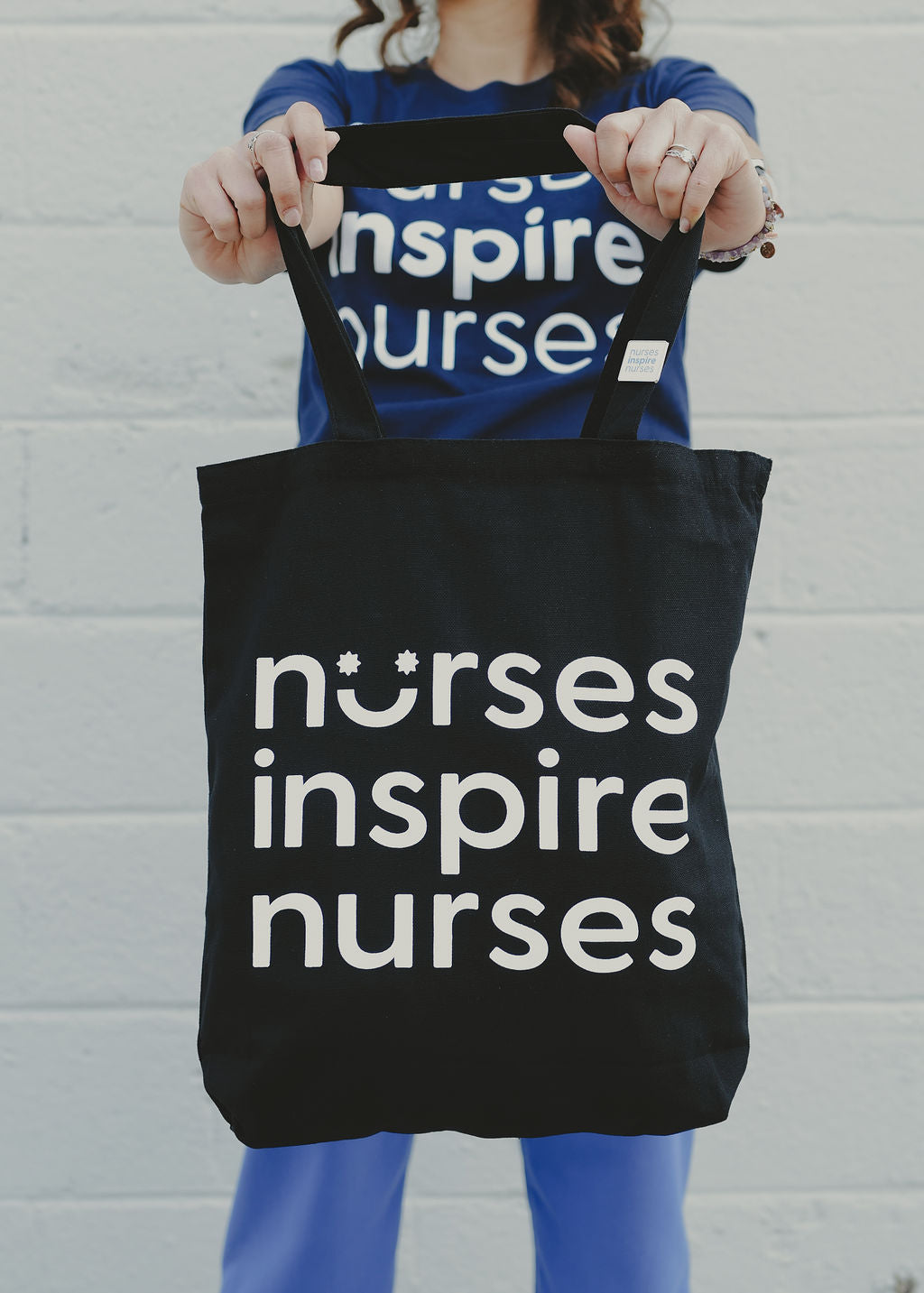 Nurses Inspire Nurses Smile Tote Bag