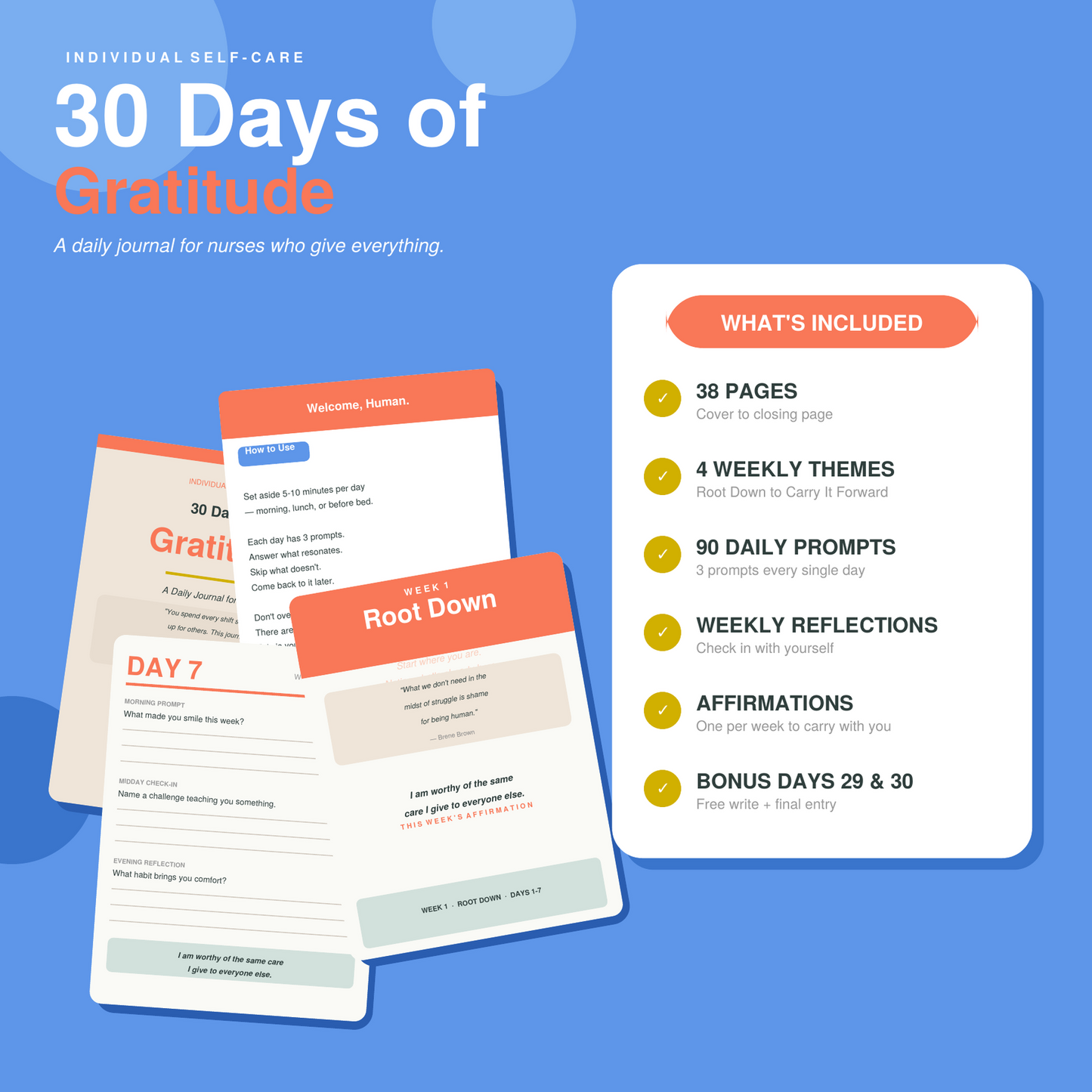 Digital Resource: 30 day Gratitude Journal