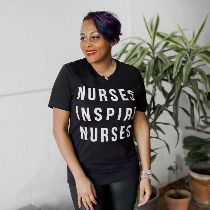 Nurses Inspire Nurses Classic Tee - Black