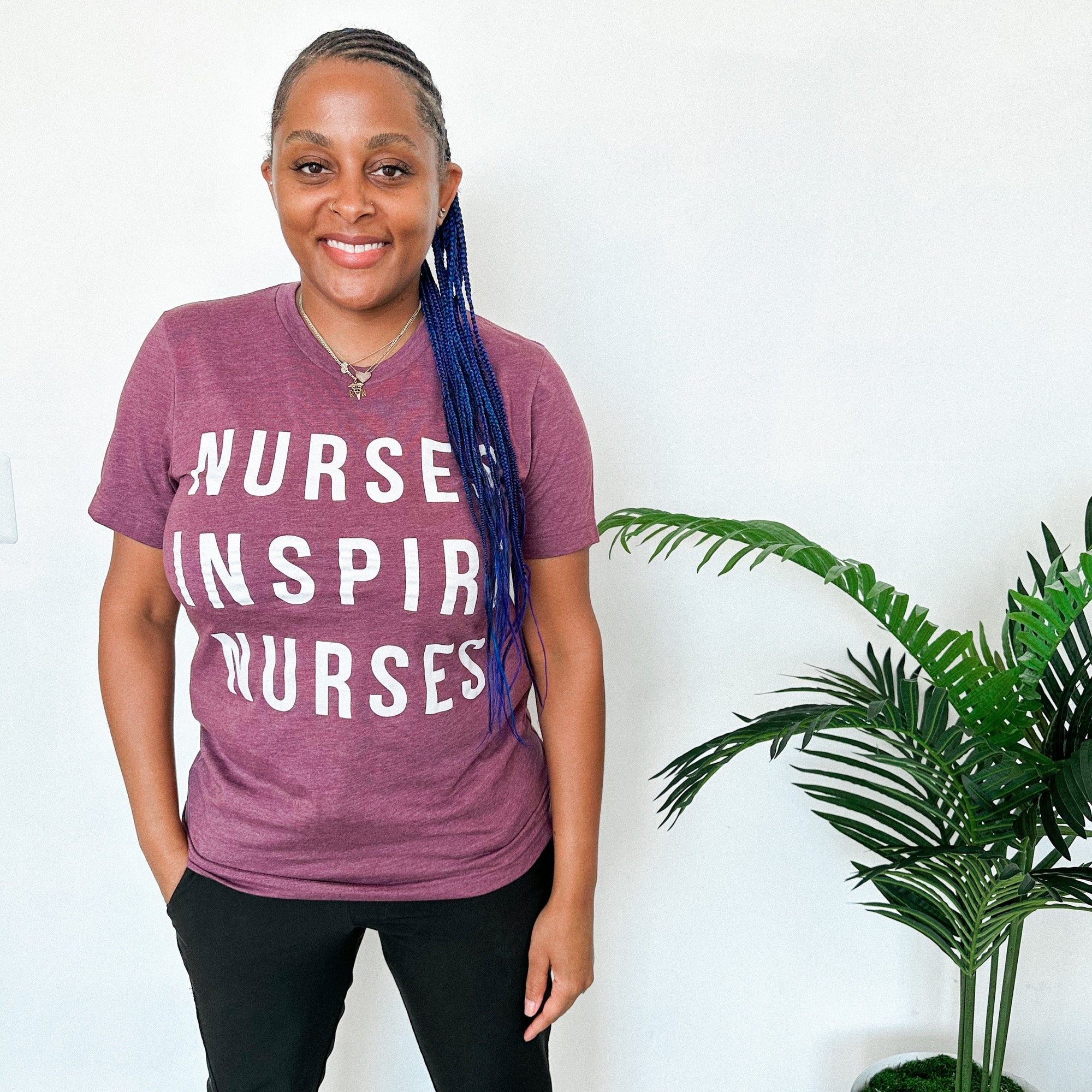 Nurses Inspire Nurses Classic Tee - Purple