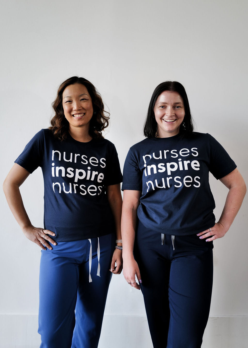 Nurses Inspire Nurses Tee - Navy