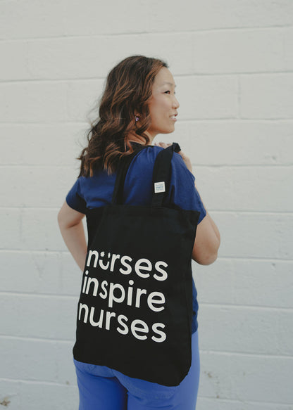 Nurses Inspire Nurses Smile Tote Bag