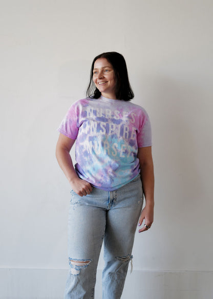 Nurses Inspire Nurses Vintage Tie Dye Tee