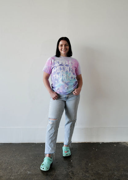 Nurses Inspire Nurses Vintage Tie Dye Tee