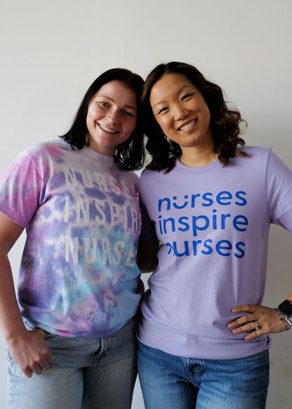 Nurses Inspire Nurses Smile Tee - Lavender