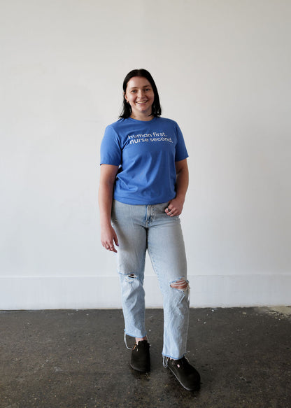 Human First Blue Tee