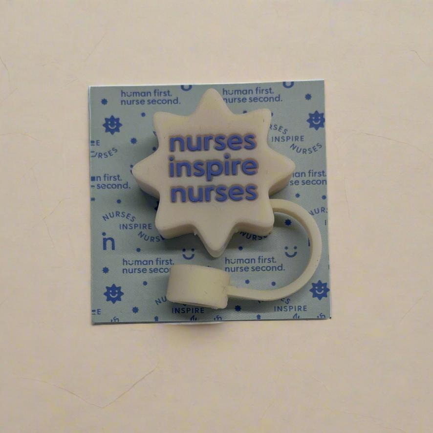 Nurses Inspire Nurses Straw Toppers (2 pack)