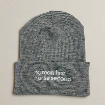 Human First Heather Grey Beanie