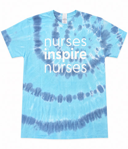 Nurses Inspire Nurses Vintage Summer Tie Dye Tee (MISPRINT)