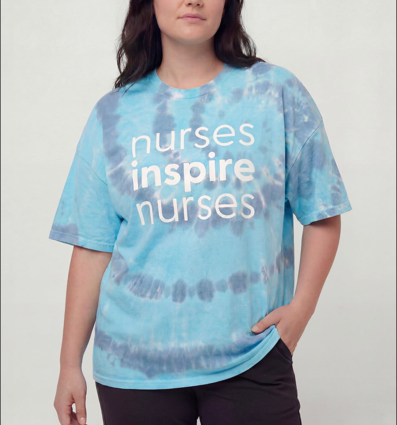Nurses Inspire Nurses Vintage Summer Tie Dye Tee (MISPRINT)