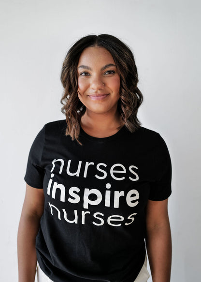 Nurses Inspire Nurses Tee - Black