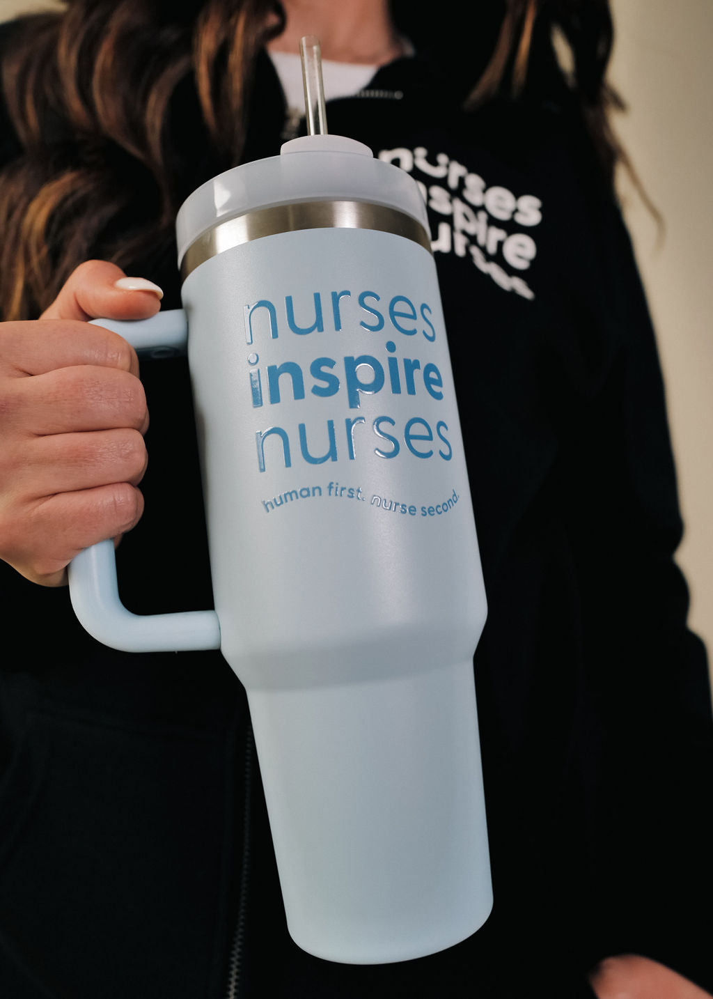 Nurses Inspire Nurses 40oz Stainless Steel Tumbler