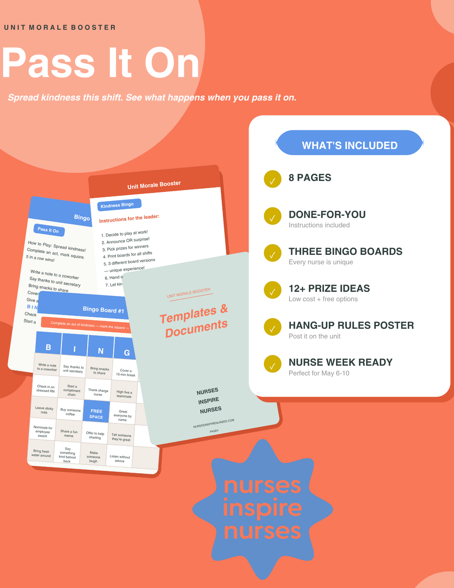 Digital Resource: Pass It On Kindness Bingo