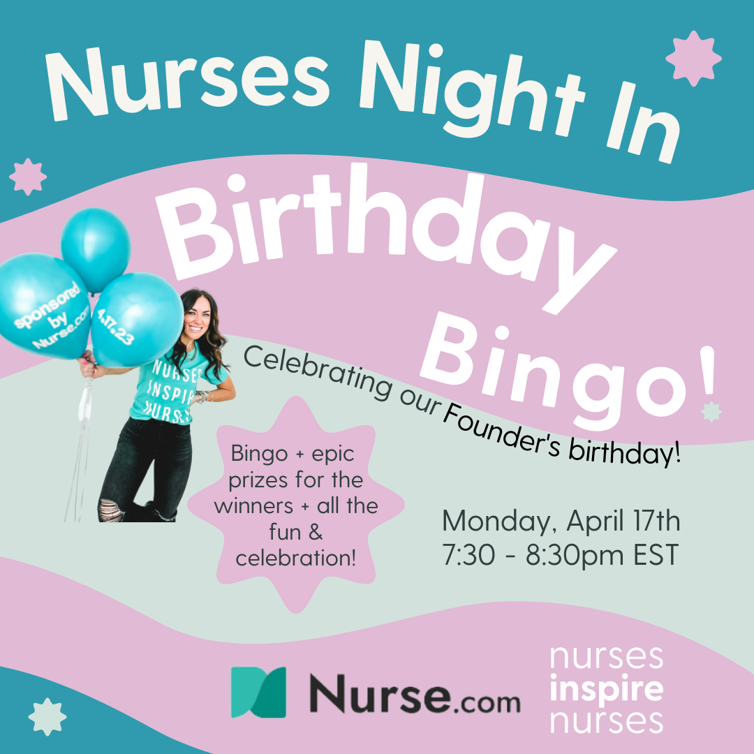 Nurses Night In - Cat's Birthday Bingo