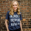 Nurses Inspire Nurses Classic Tees - Dark Blue