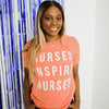 Nurses Inspire Nurses Classic Tee - Coral